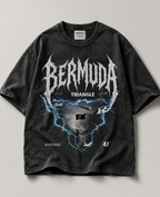 BERMUDA TRIANGLE ACID WASH OVERSIZED T-SHIRT