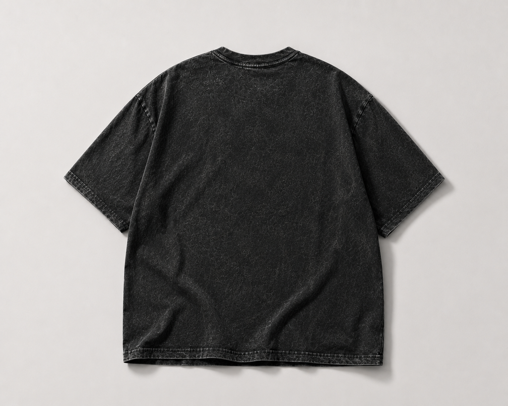 BERMUDA TRIANGLE ACID WASH OVERSIZED T-SHIRT
