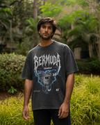 BERMUDA TRIANGLE ACID WASH OVERSIZED T-SHIRT