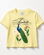 PEACOCK YELLOW  BABY TEE