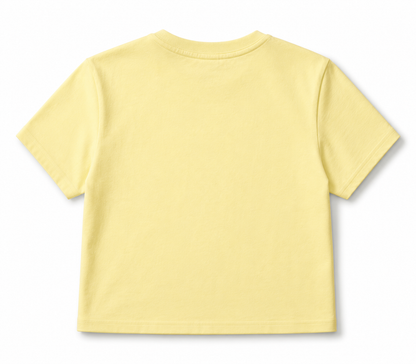 PEACOCK YELLOW  BABY TEE