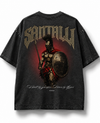 WARRIOR POWER ACID WASH OVERSIZED T-SHIRT