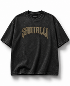 WARRIOR POWER ACID WASH OVERSIZED T-SHIRT