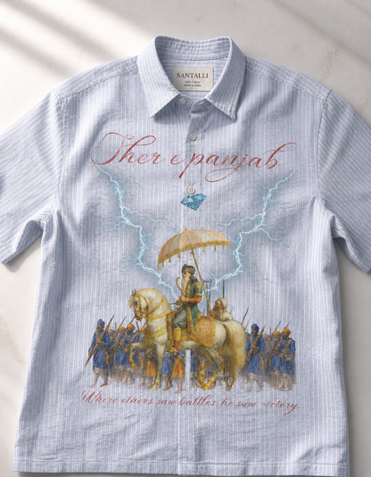 SHER E PANJAB HALF SLEEVES OXFORD SHIRT