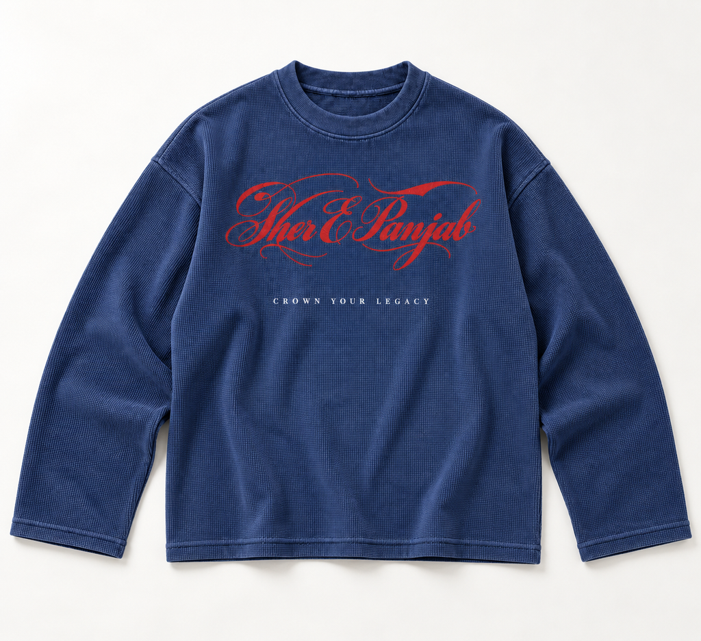 ROYAL LEGACY OVERSIZED WAFFLE T-SHIRT