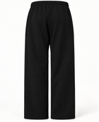 SANTALLI BLACK BAGGY FIT TRACK PANT