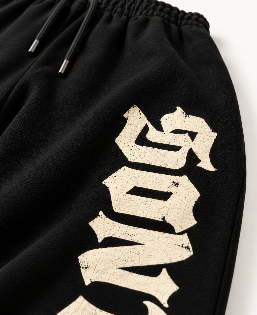 SANTALLI BLACK BAGGY FIT TRACK PANT