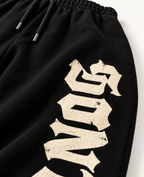 SANTALLI BLACK BAGGY FIT TRACK PANT