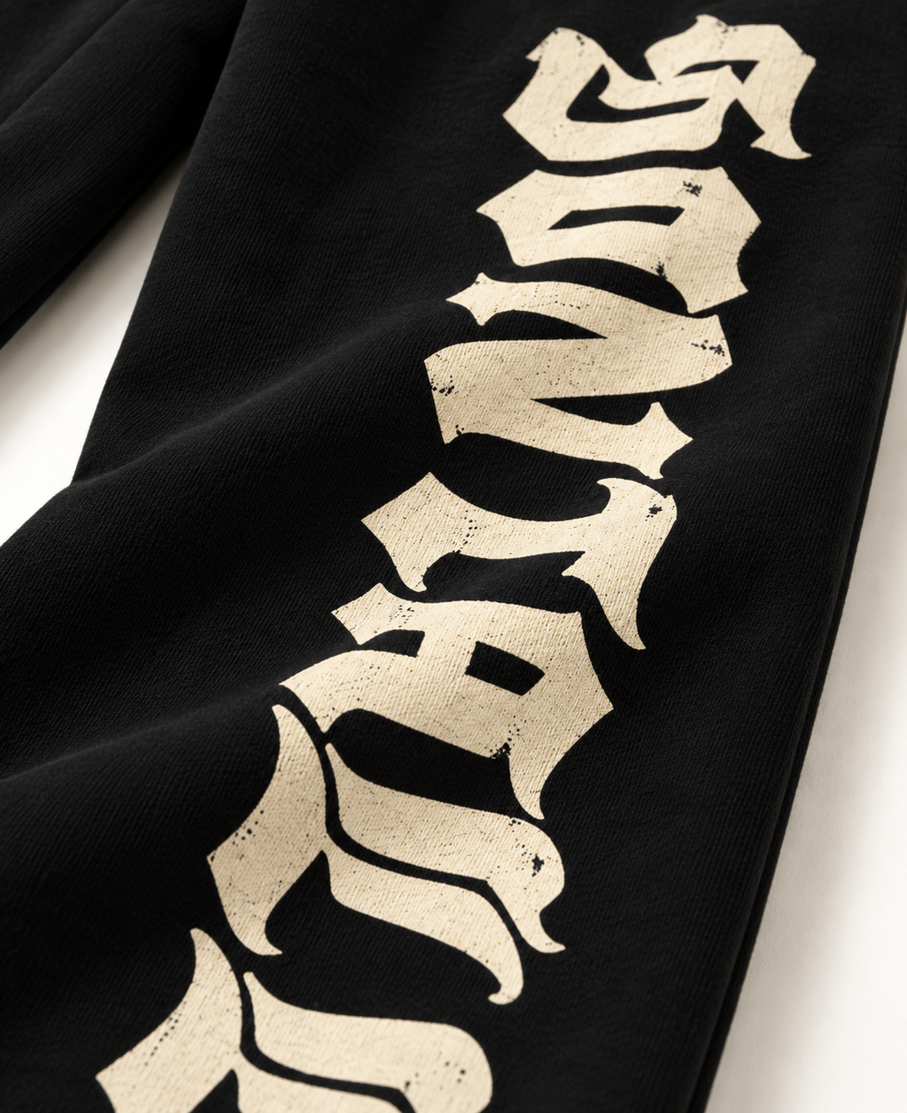 SANTALLI BLACK BAGGY FIT TRACK PANT