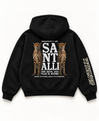 PROPERTY OF SANTALLI  OVERSIZED ZIPPER HOODIE