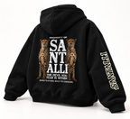 PROPERTY OF SANTALLI  OVERSIZED ZIPPER HOODIE