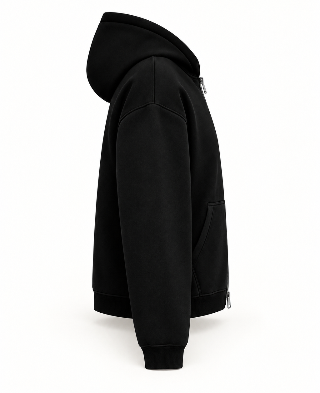 PROPERTY OF SANTALLI  OVERSIZED ZIPPER HOODIE