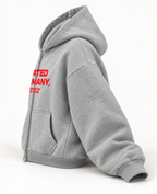 HATED BY MANY ZIPPER OVERSIZED BOXY HOODIE