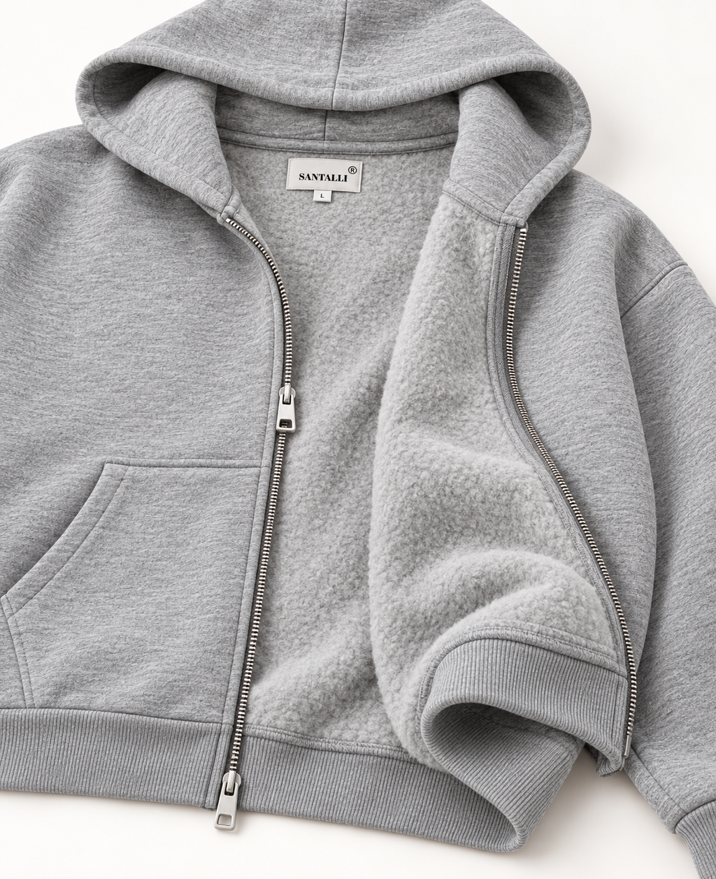 HATED BY MANY ZIPPER OVERSIZED BOXY HOODIE