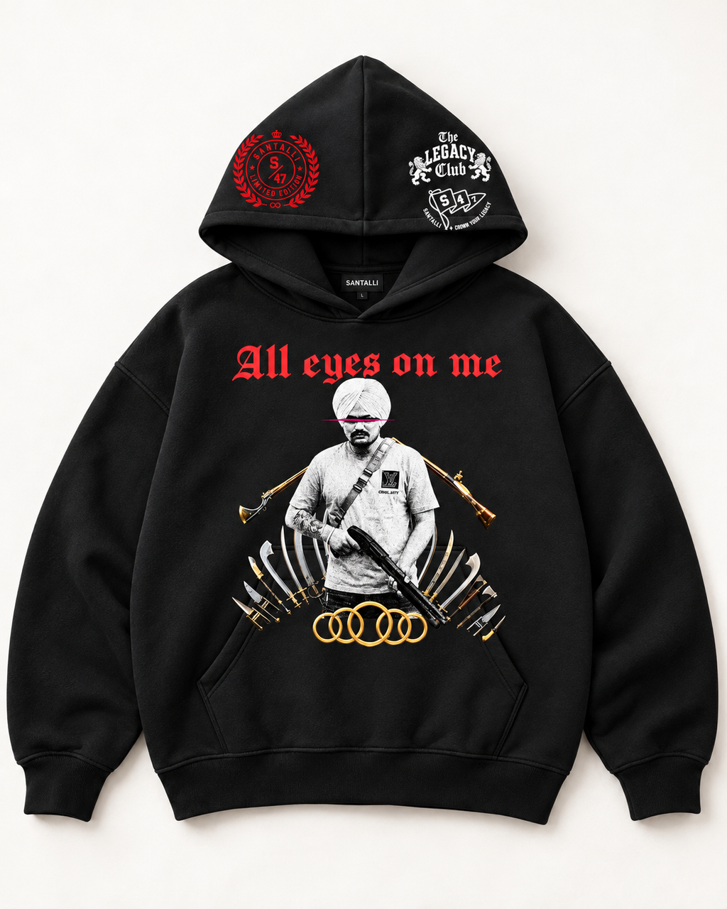 ALL EYES ON ME OVERSIZED BOXY HOODIE