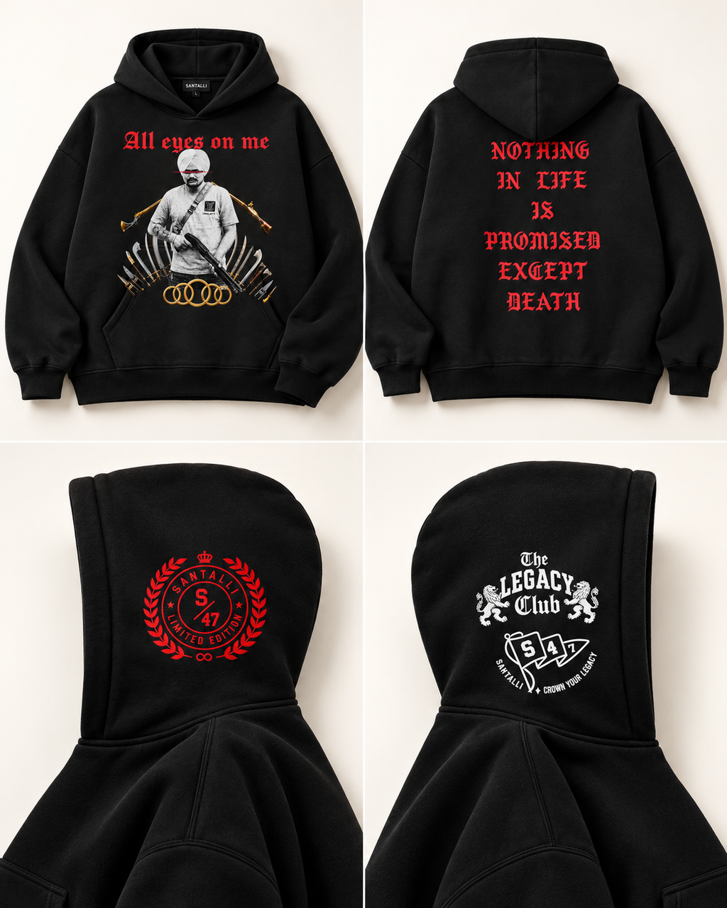 ALL EYES ON ME OVERSIZED BOXY HOODIE