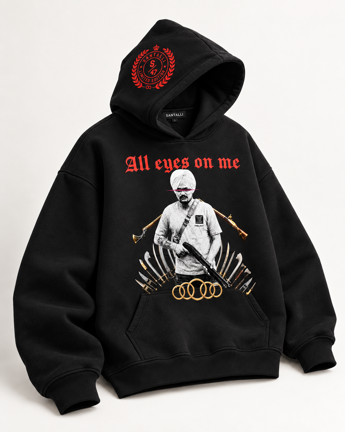 ALL EYES ON ME OVERSIZED BOXY HOODIE
