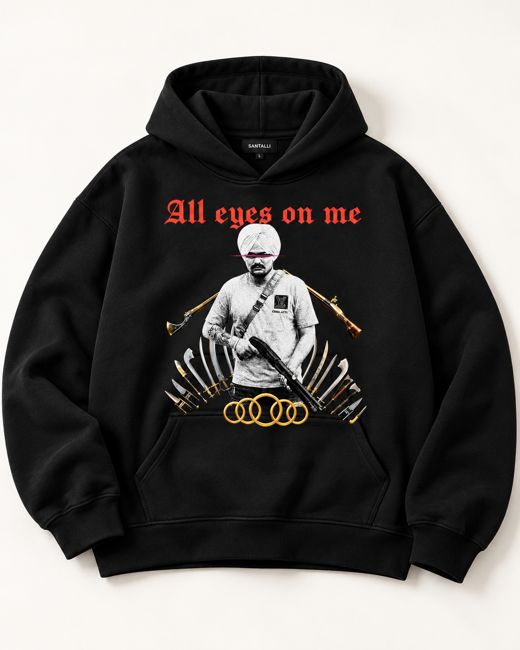 ALL EYES ON ME OVERSIZED BOXY HOODIE