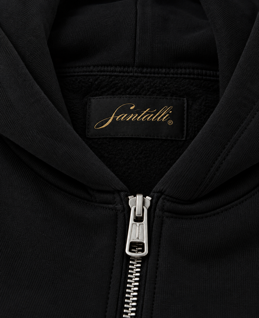 CROCO HUNT ZIPPER OVERSIZED BOXY HOODIE
