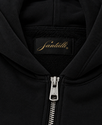 CROCO HUNT ZIPPER OVERSIZED BOXY HOODIE