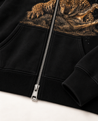 CROCO HUNT ZIPPER OVERSIZED BOXY HOODIE