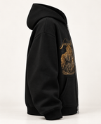 CROCO HUNT ZIPPER OVERSIZED BOXY HOODIE
