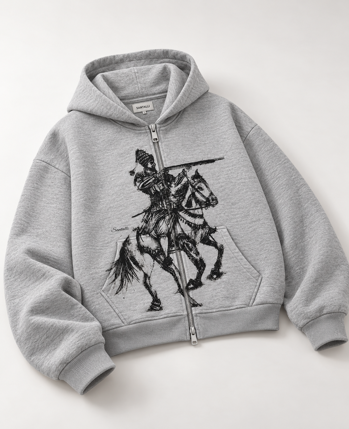 SHOOTER OVERSIZED ZIPPER BOXY HOODIE