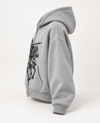 SHOOTER OVERSIZED ZIPPER BOXY HOODIE