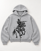 SHOOTER OVERSIZED ZIPPER BOXY HOODIE