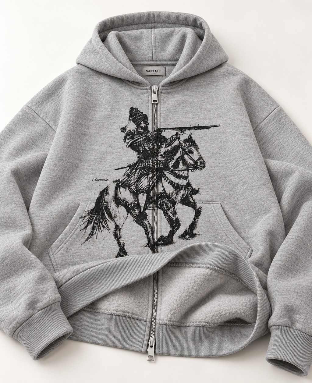 SHOOTER OVERSIZED ZIPPER BOXY HOODIE