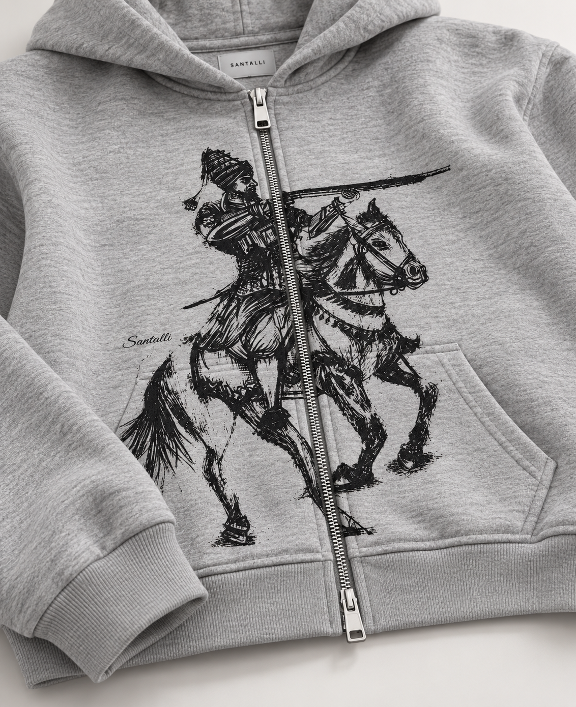 SHOOTER OVERSIZED ZIPPER BOXY HOODIE