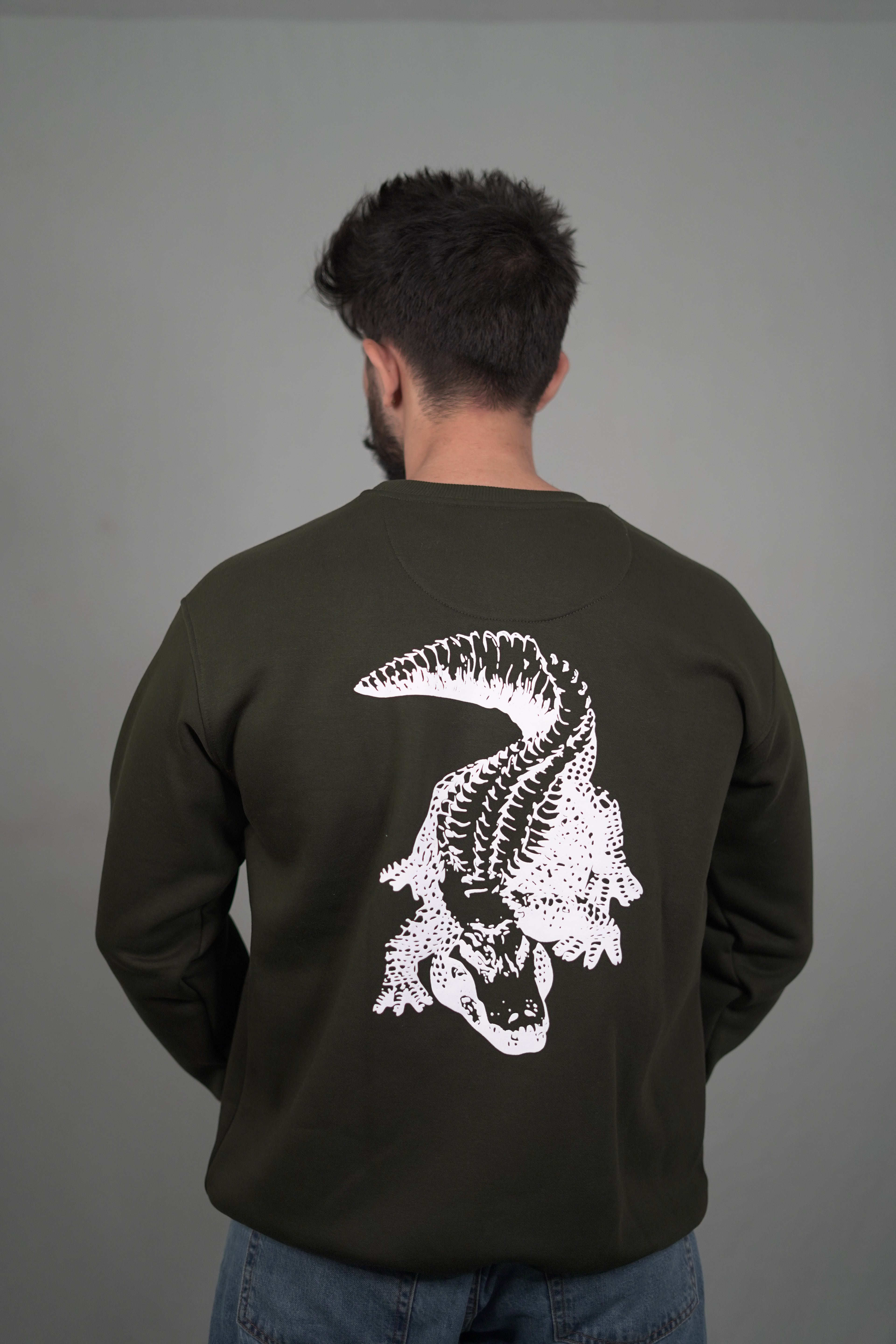 Crocodile Oversized Sweatshirt