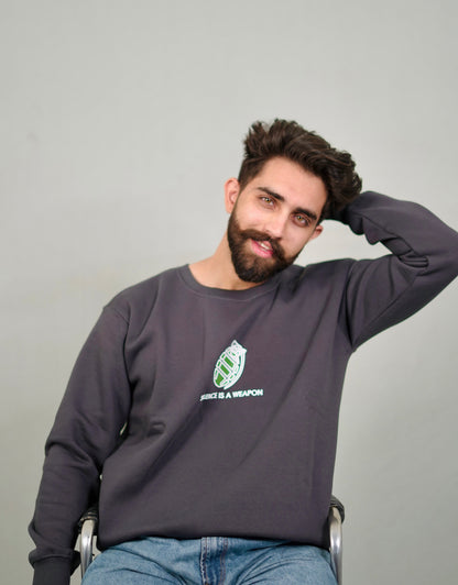 Silence is a weapon Oversized Sweatshirt