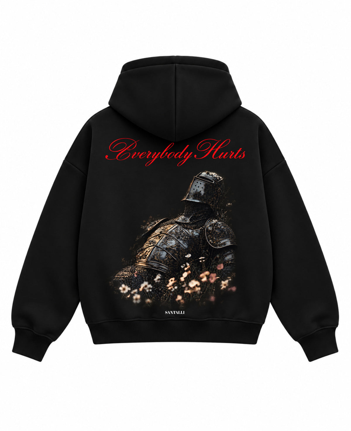 EVERYBODY HURTS OVERSIZED BOXY HOODIE