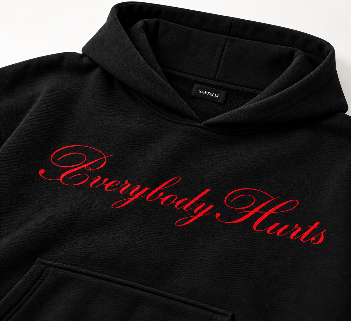 EVERYBODY HURTS OVERSIZED BOXY HOODIE