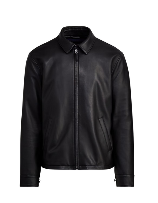 BLACK LEATHER JACKET