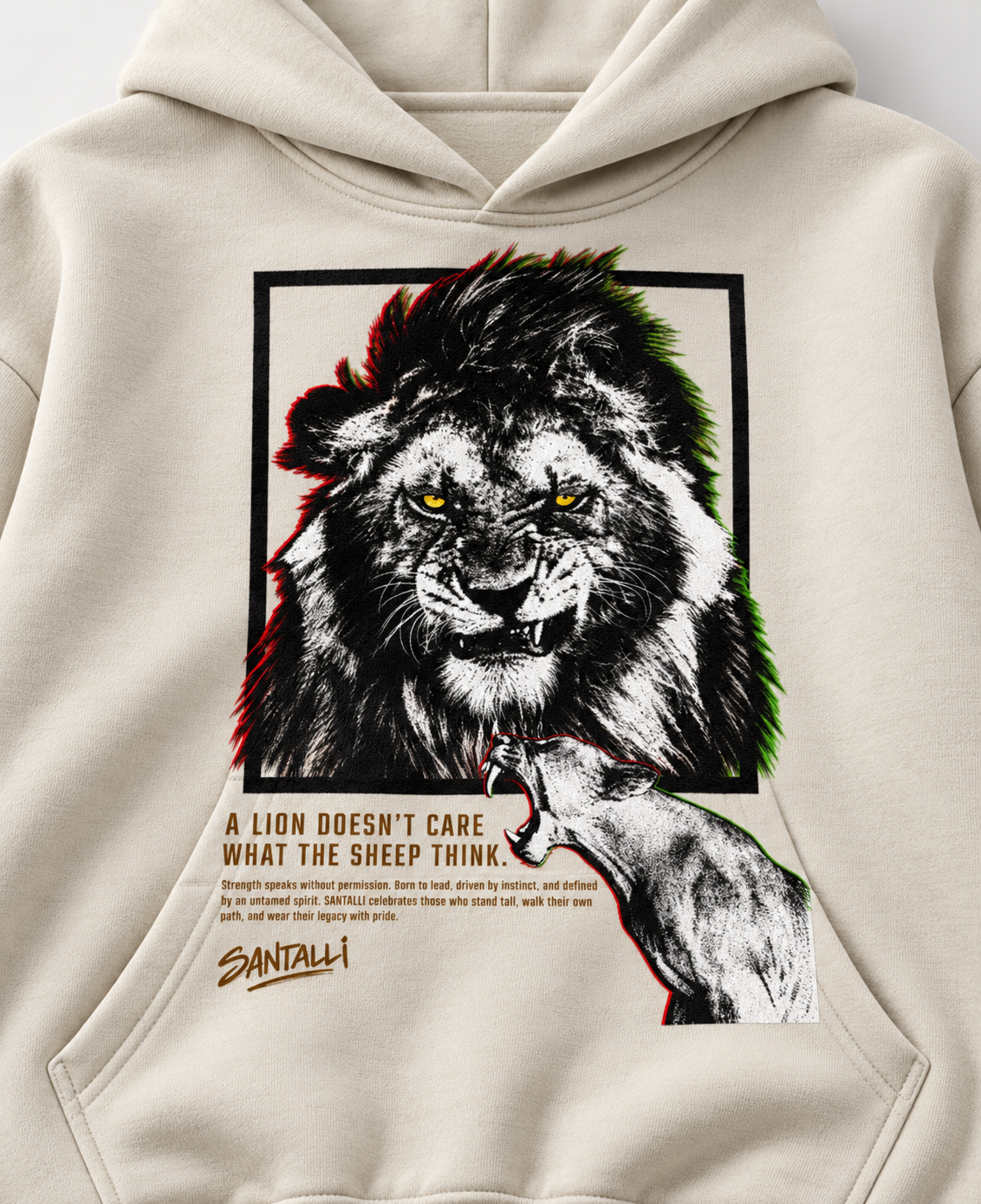 DOESN'T CARE OVERSIZED BOXY HOODIE