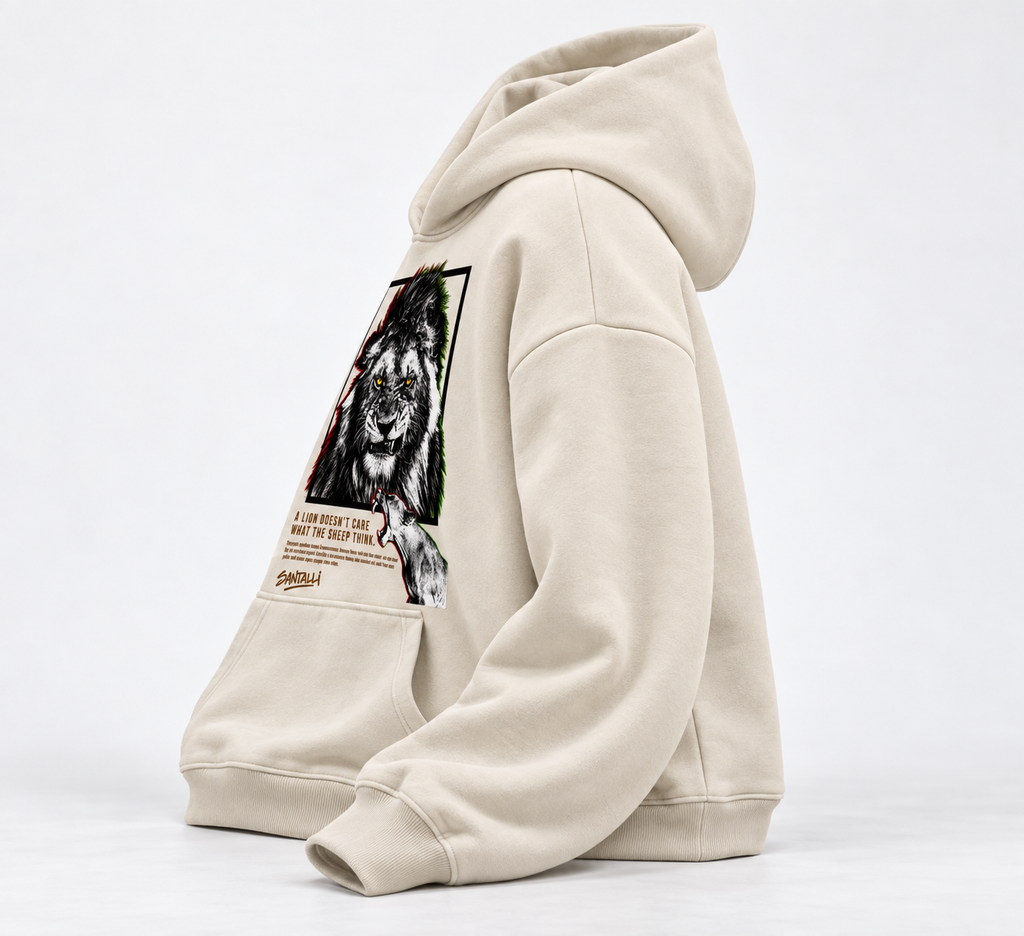 DOESN'T CARE OVERSIZED BOXY HOODIE
