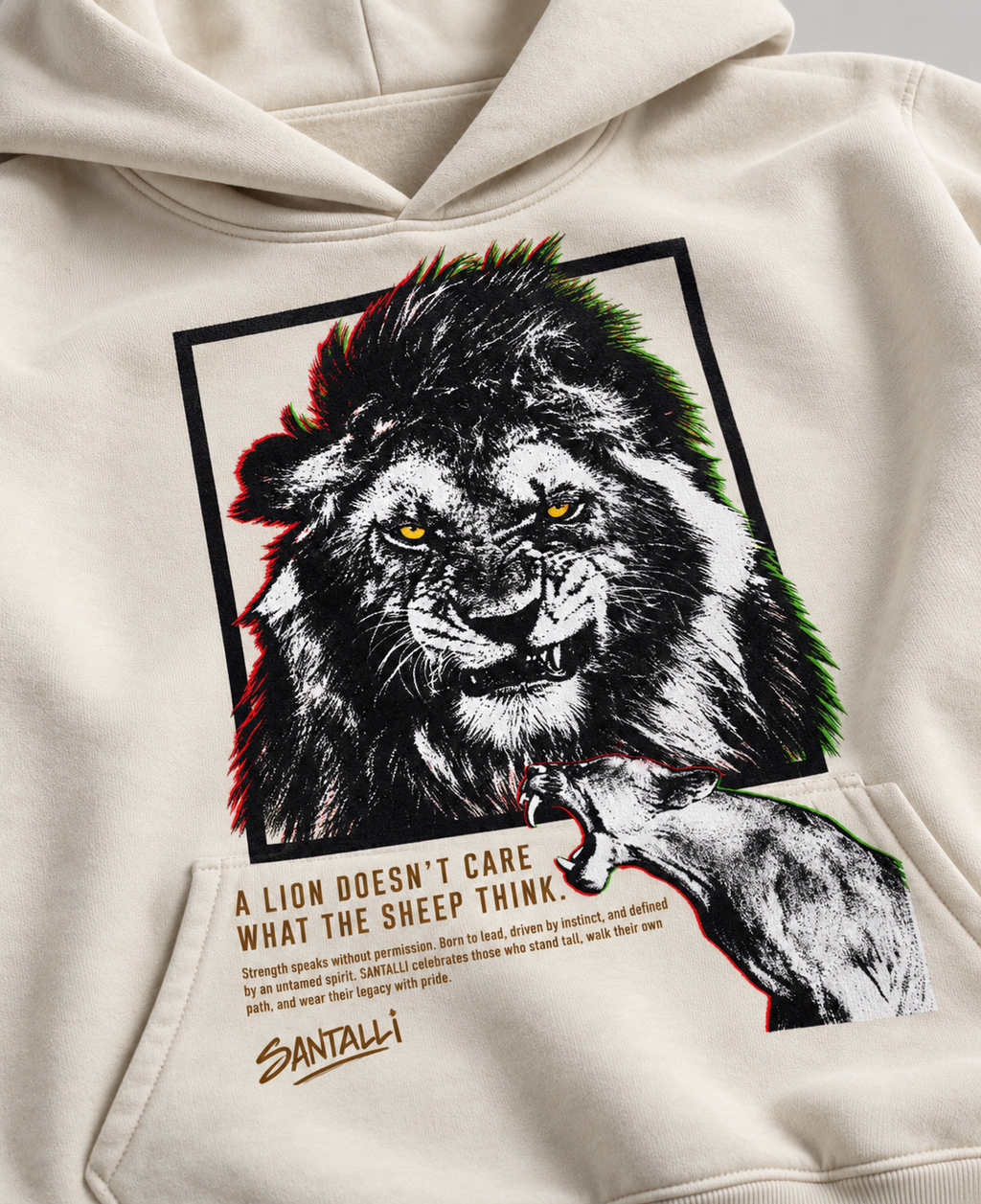 DOESN'T CARE OVERSIZED BOXY HOODIE