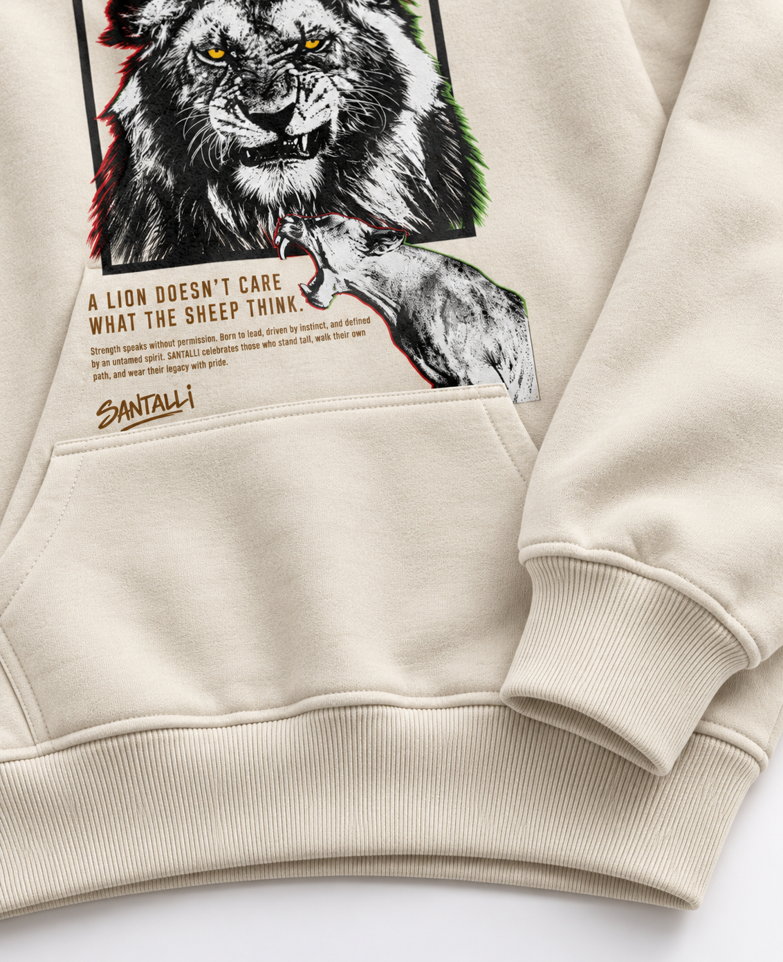 DOESN'T CARE OVERSIZED BOXY HOODIE