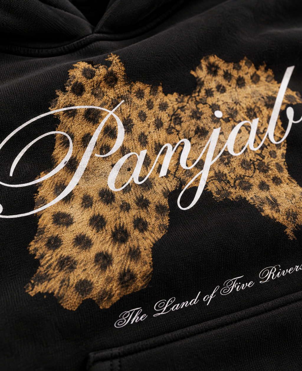 LEOPARD PANJAB OVERSIZED BOXY HOODIE