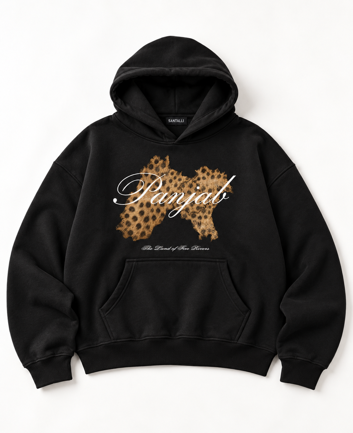 LEOPARD PANJAB OVERSIZED BOXY HOODIE