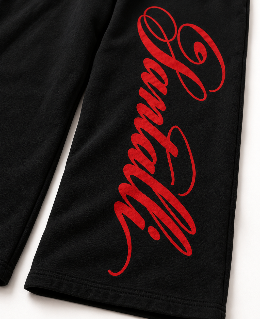 BLACK BAGGY FIT TRACK PANT
