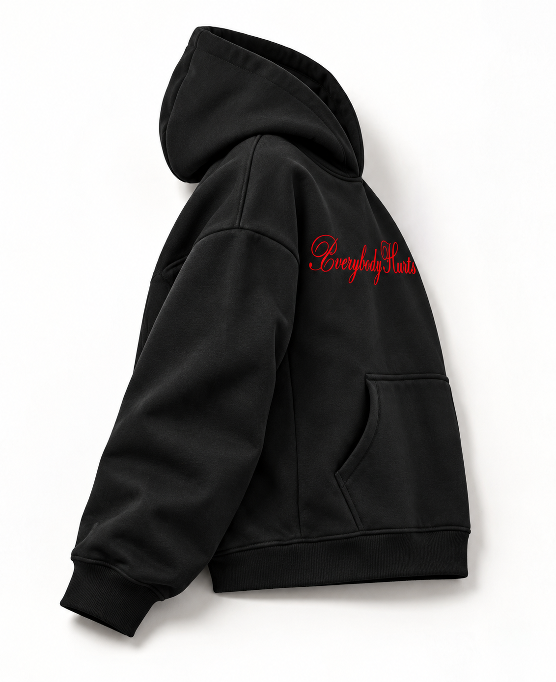 EVERYBODY HURTS OVERSIZED BOXY HOODIE