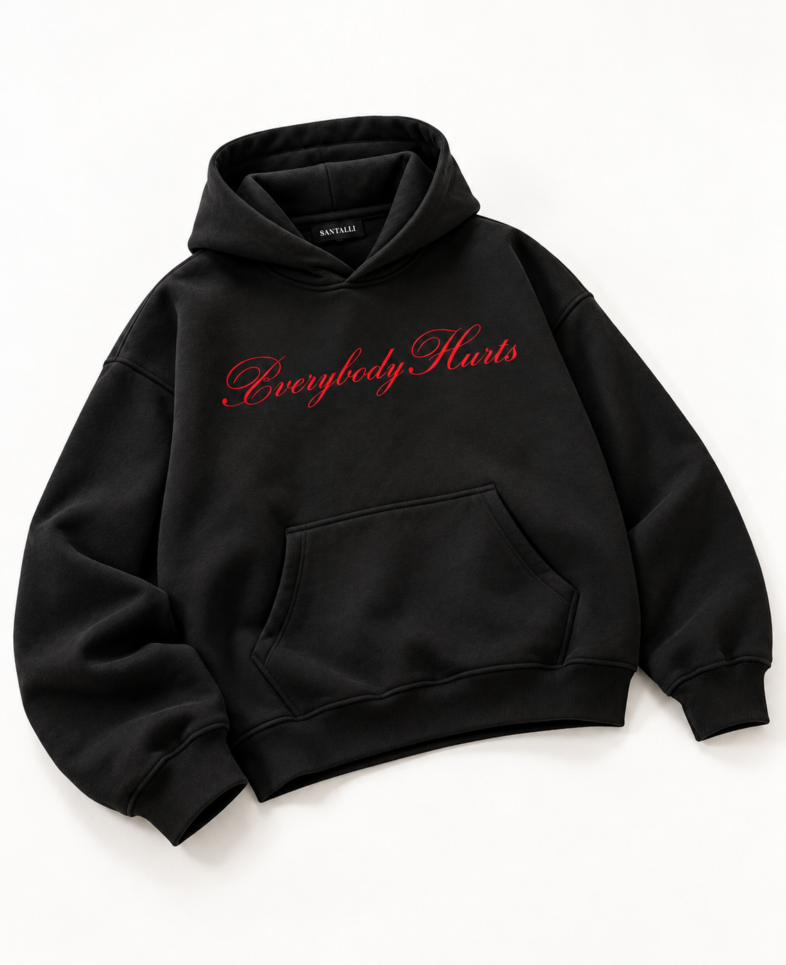EVERYBODY HURTS OVERSIZED BOXY HOODIE