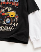 CULTURE ATTACHED SLEEVE T-SHIRT