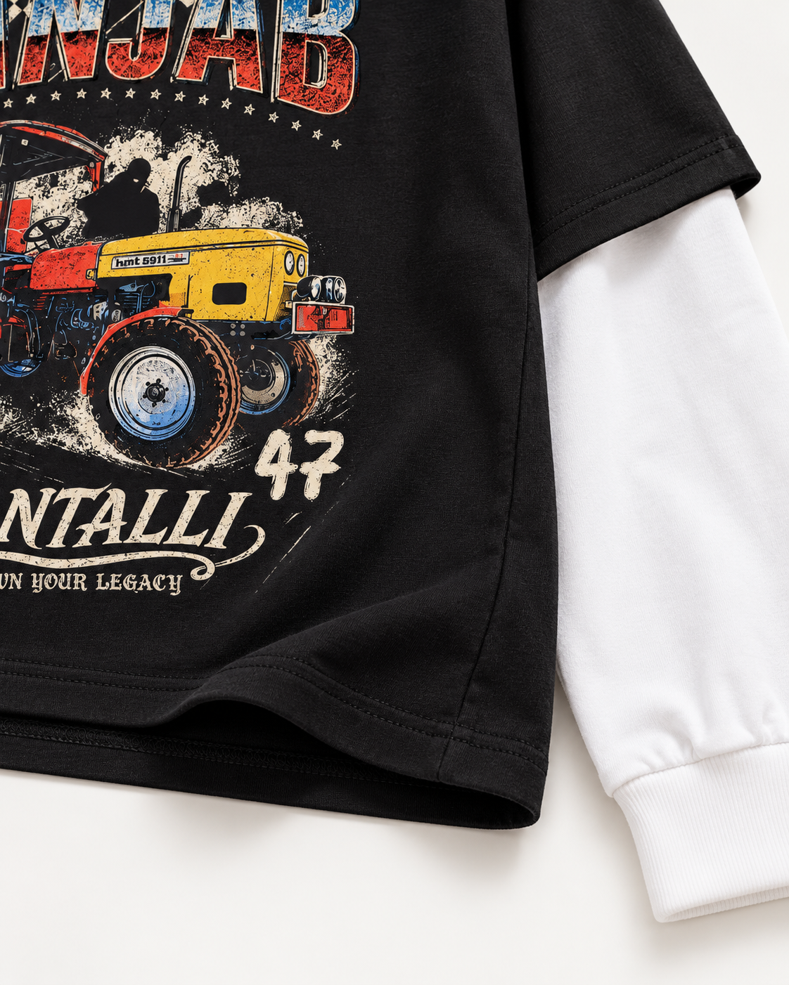 CULTURE ATTACHED SLEEVE T-SHIRT