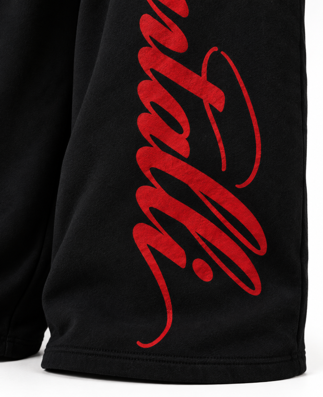 BLACK BAGGY FIT TRACK PANT