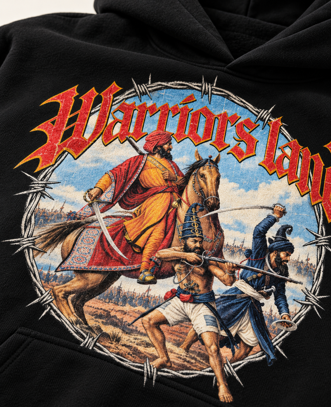WARRIOR LAND OVERSIZED BOXY FIT HOODIE