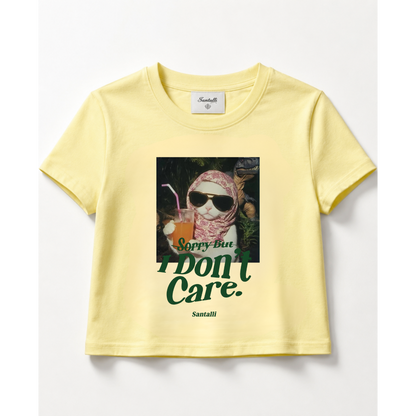 I DON'T CARE BABY TEE